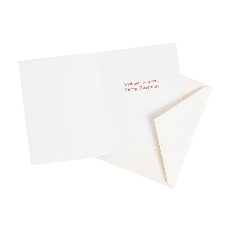 Caspari Santa Claus Lane Boxed Christmas Cards - 15 Christmas Cards & 15 Envelopes