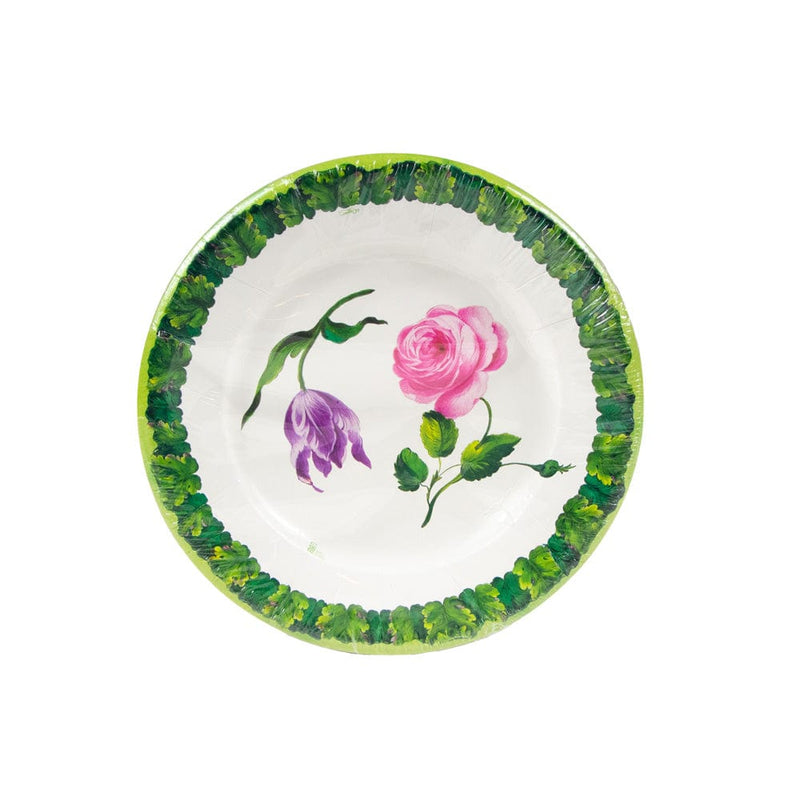 Caspari Sceaux Chic Salad & Dessert Plates - 8 Per Package