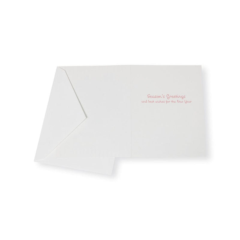 Caspari Season's Greetings Of Greenery Boxed Christmas Cards - 16 Christmas Cards & 16 Envelopes