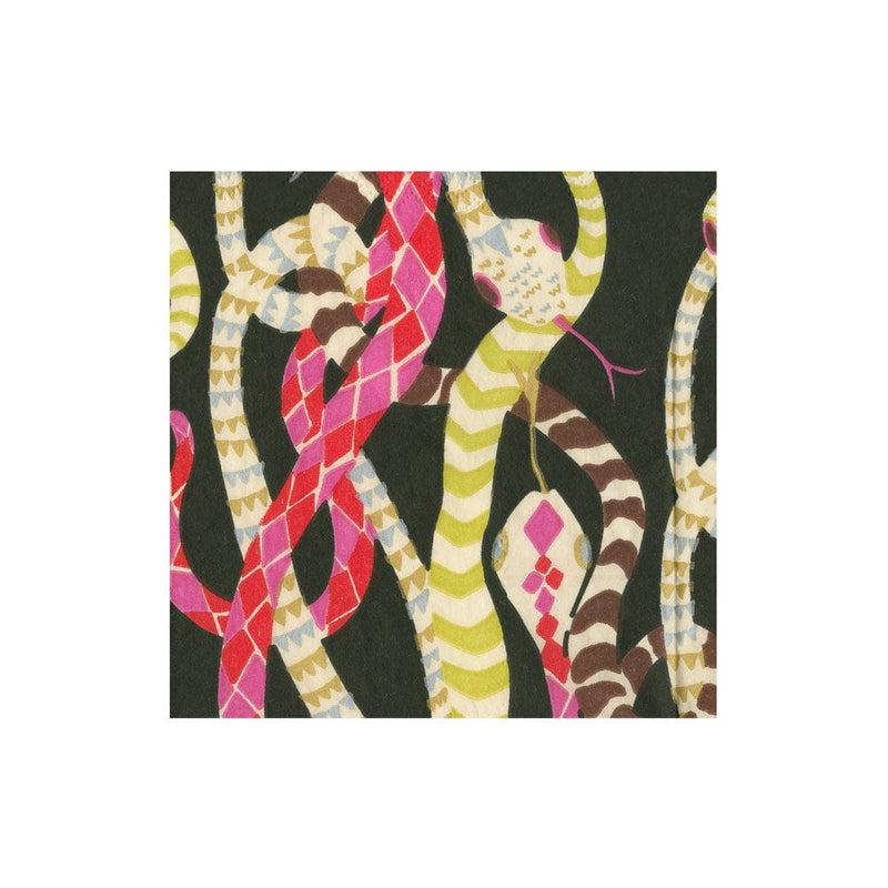 Caspari Serpentine Black Boxed Cocktail Napkins - 40 Per Box