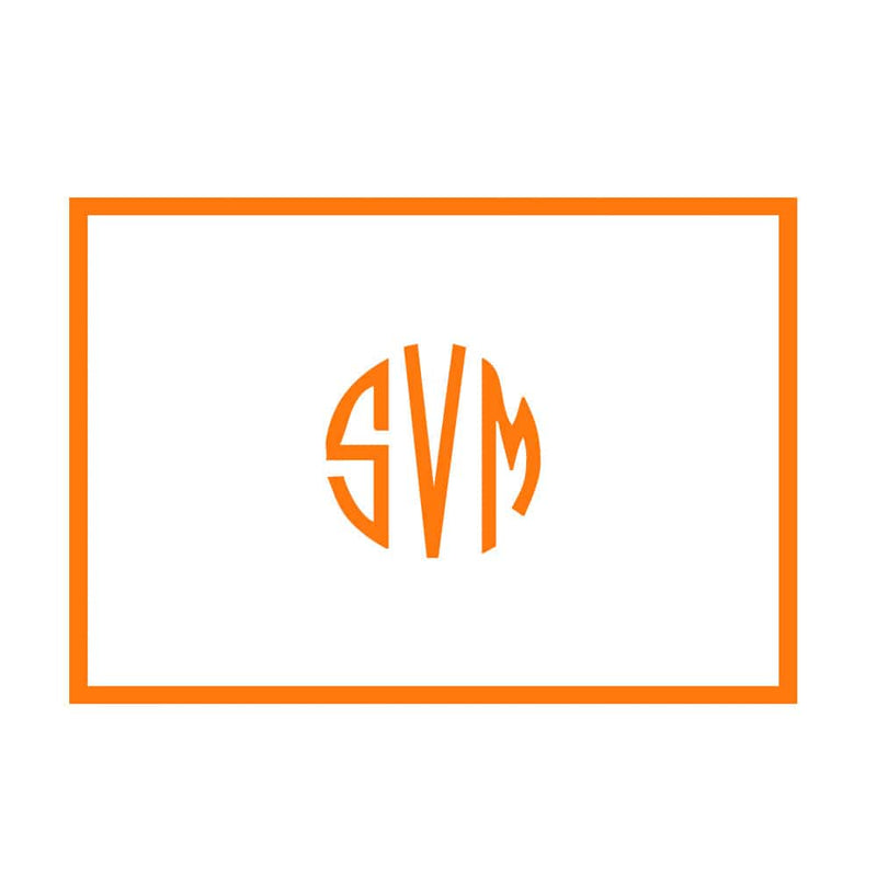 caspari Signet Monogram Personalized Correspondence Cards