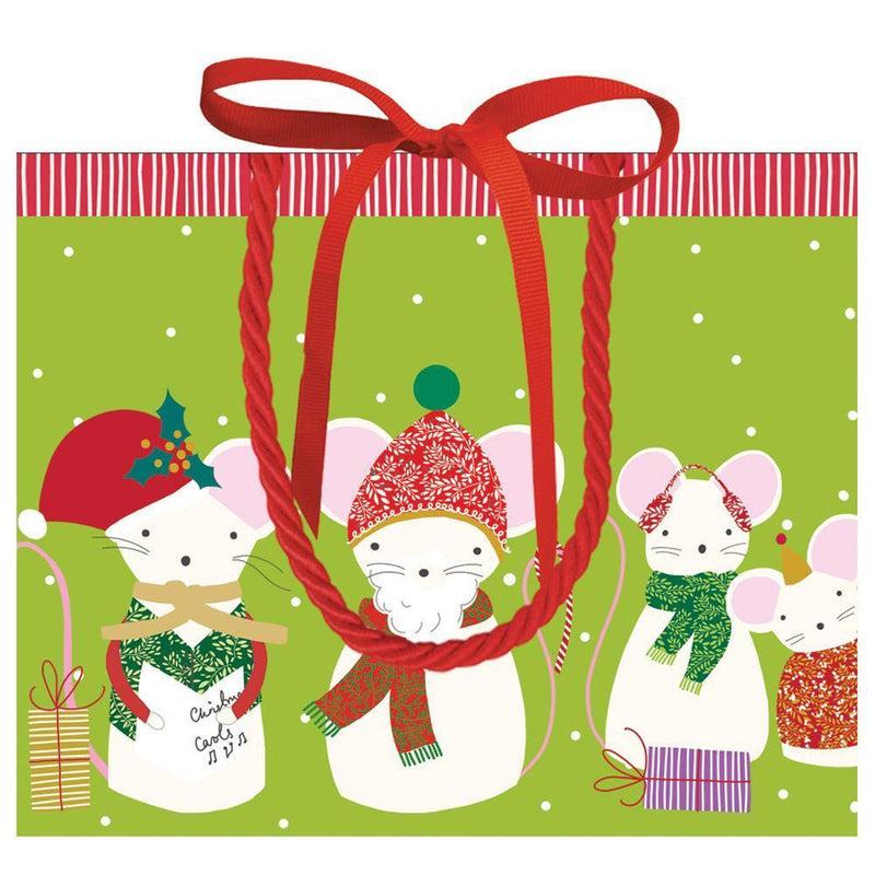 Caspari Simon Says Small Rectangle Gift Bag In Green - 1 Each
