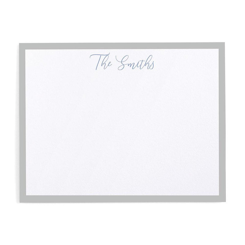 caspari Simple Border Personalized Correspondence Cards