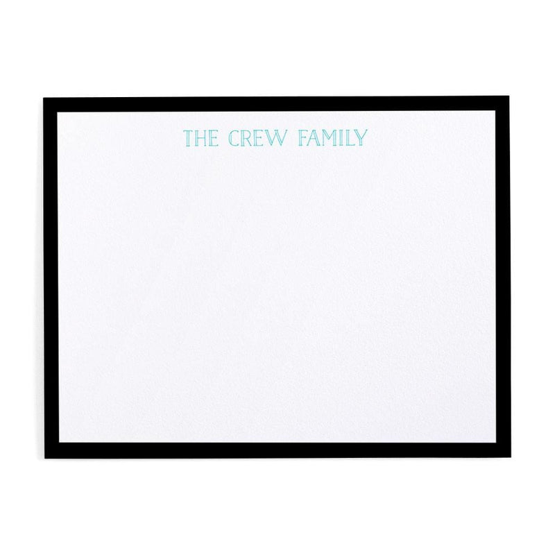 caspari Simple Border Personalized Correspondence Cards