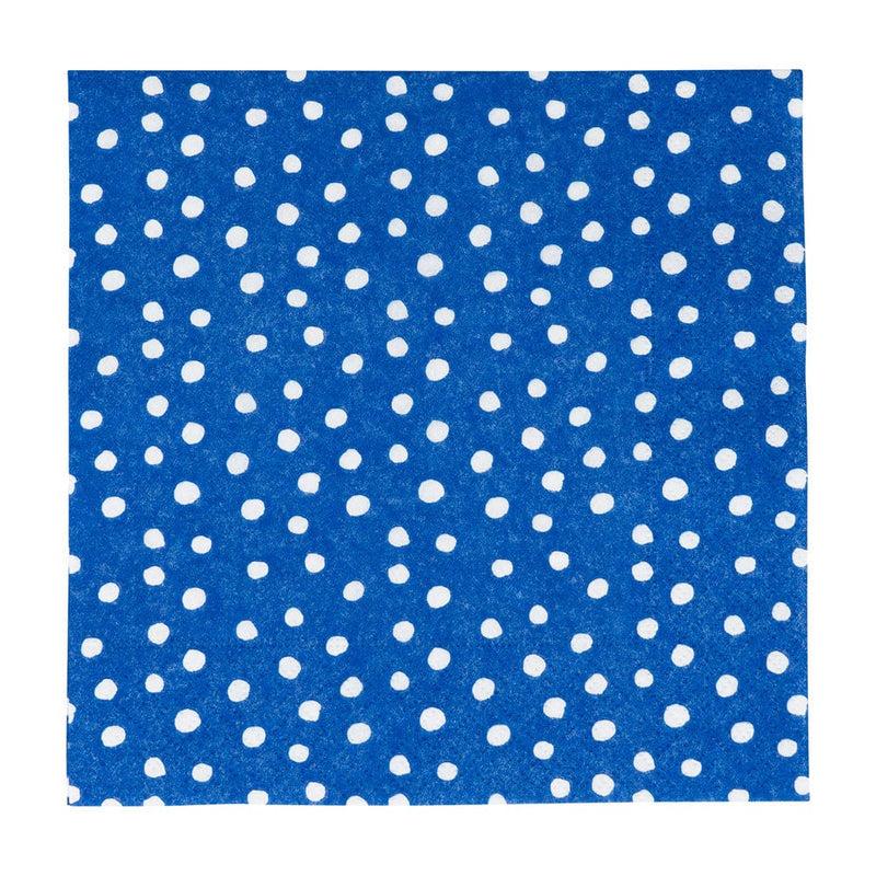 caspari Small Dots Royal Blue Luncheon Napkins - 20 Per Package