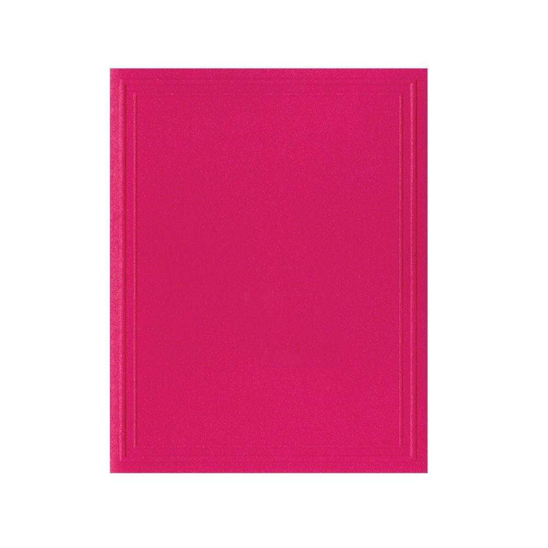 Caspari Solid Gift Enclosure Cards In Fuchsia - 4 Mini Cards & 4 Envelopes