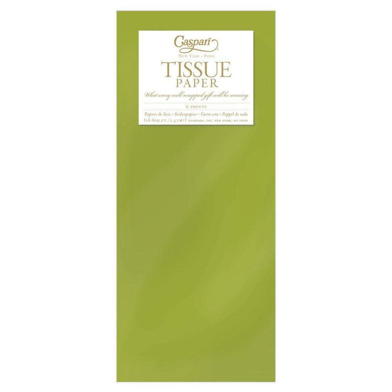 caspari Solid Tissue Paper in Aloe - 8 Sheets Included