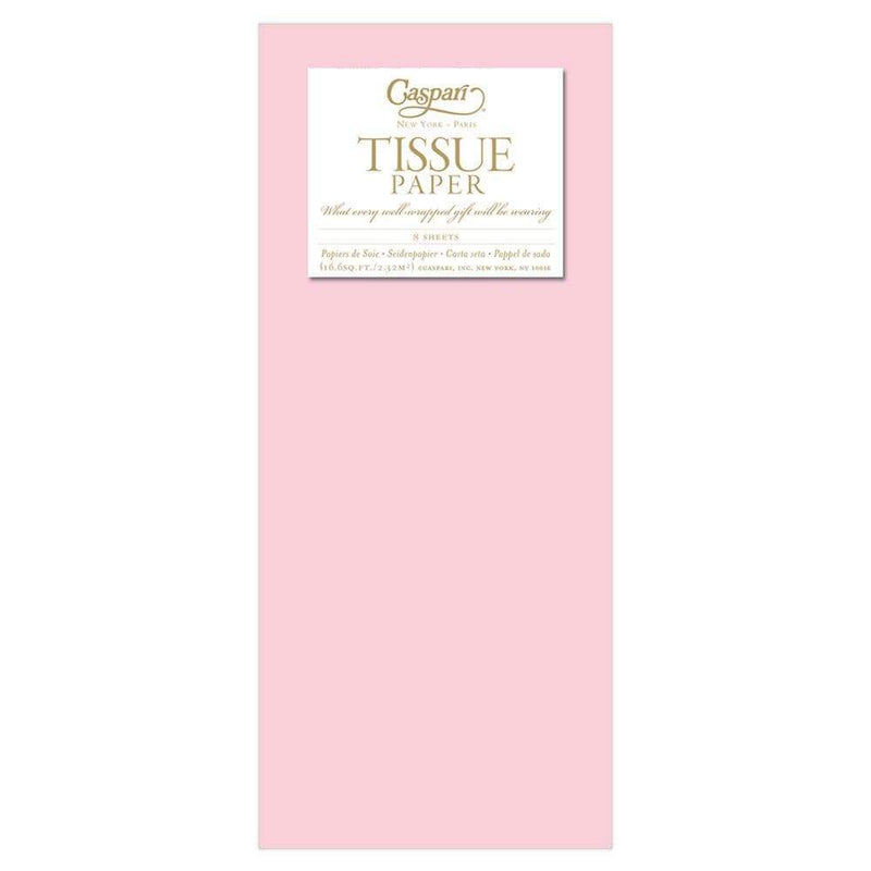 caspari Solid Tissue Paper in Baby Pink - 8 Sheets Included