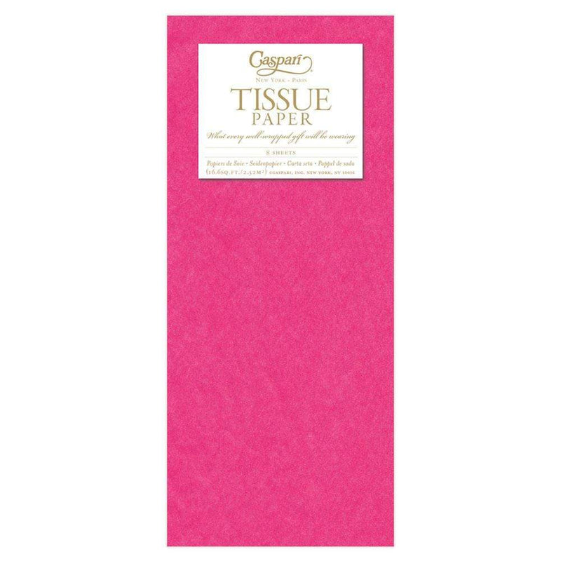 Caspari Solid Tissue Paper In Fuchsia - 8 Sheets Included