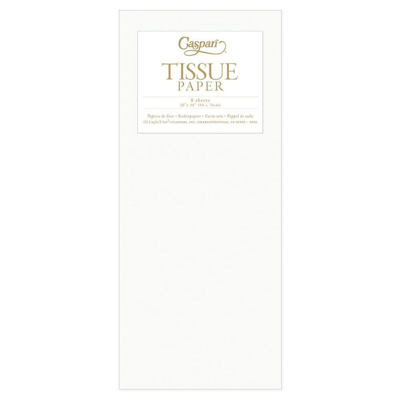 Caspari Solid Tissue Paper In Ivory - 8 Sheets Included