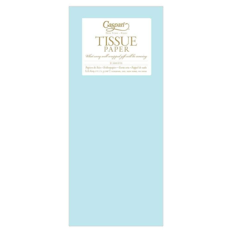 caspari Solid Tissue Paper in Light Blue - 8 Sheets Included
