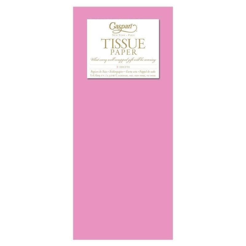 caspari Solid Tissue Paper in Raspberry - 8 Sheets Included