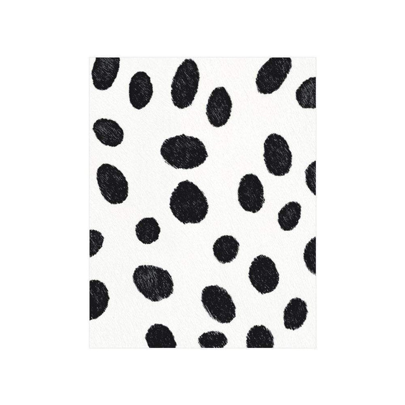 caspari Spots Gift Enclosure Cards in Black - 4 Mini Cards & 4 Envelopes