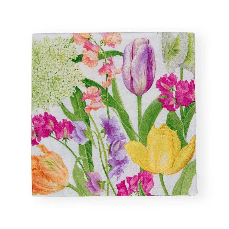 Caspari Spring Flower Show Luncheon Napkins - 20 Per Package