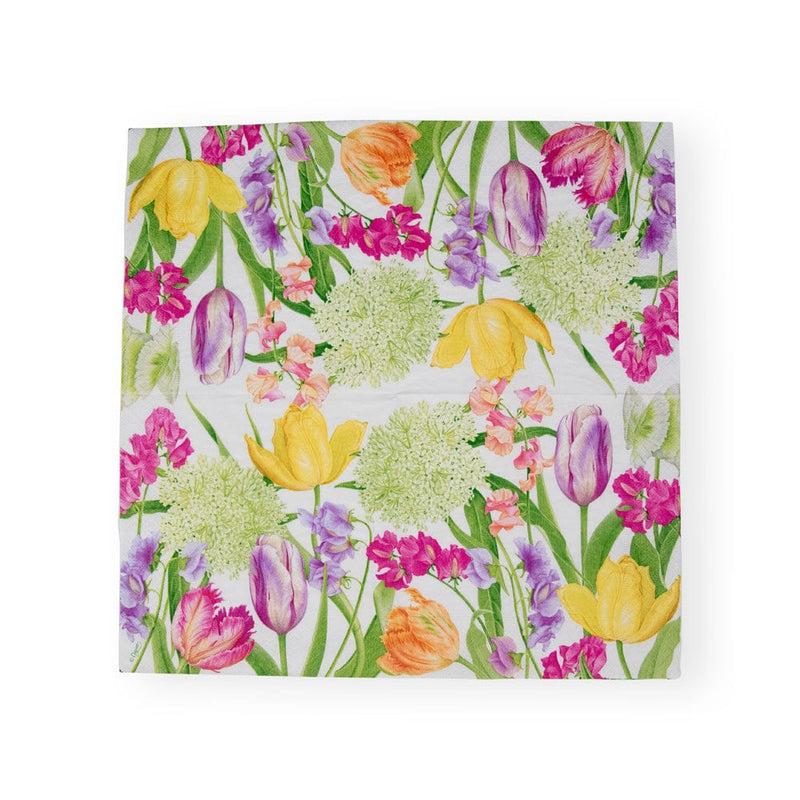 Caspari Spring Flower Show Luncheon Napkins - 20 Per Package