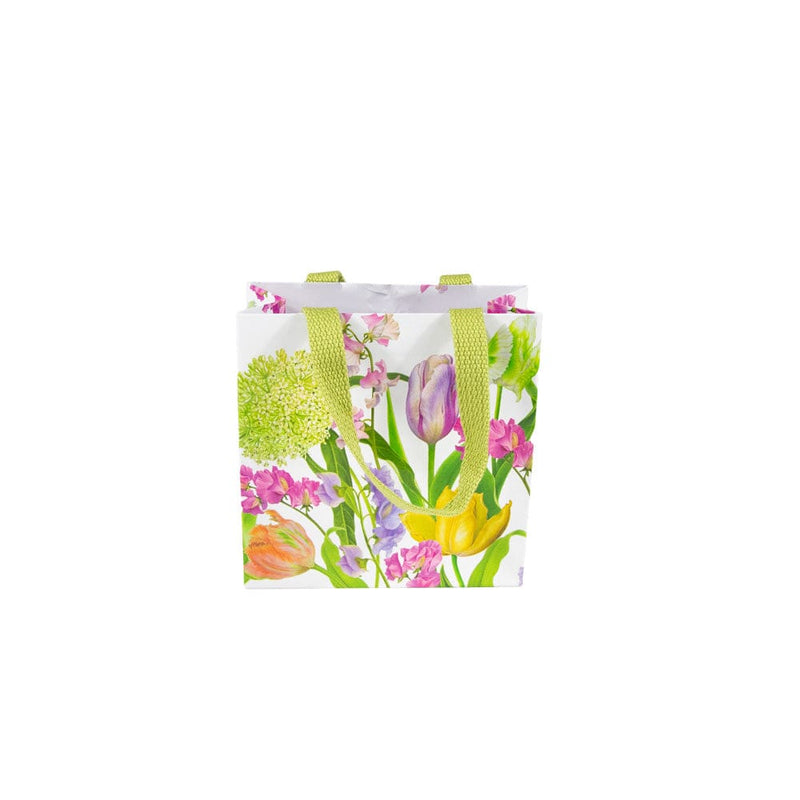 Caspari Spring Flower Show Small Square Gift Bags - 1 Each