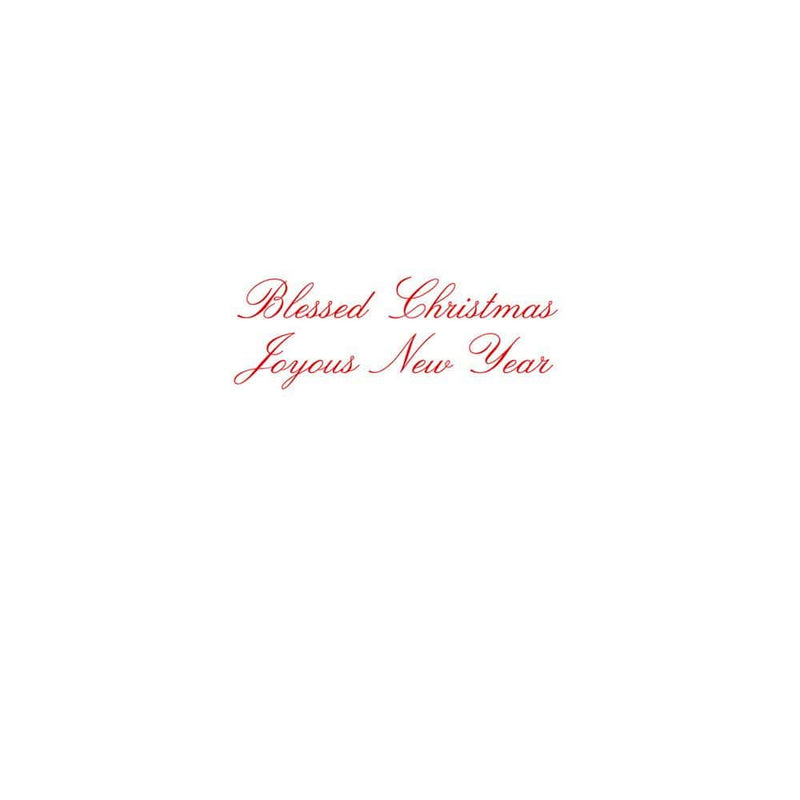 Caspari Star And Creche Boxed Christmas Cards - 16 Christmas Cards & 16 Envelopes