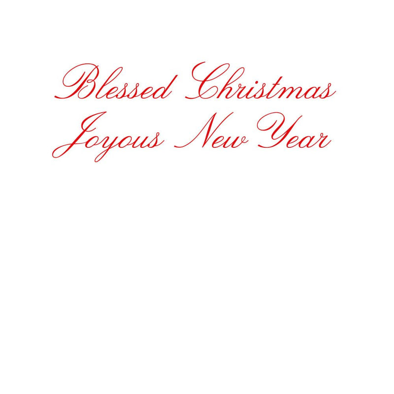 Caspari Star And Creche Boxed Christmas Cards - 16 Christmas Cards & 16 Envelopes