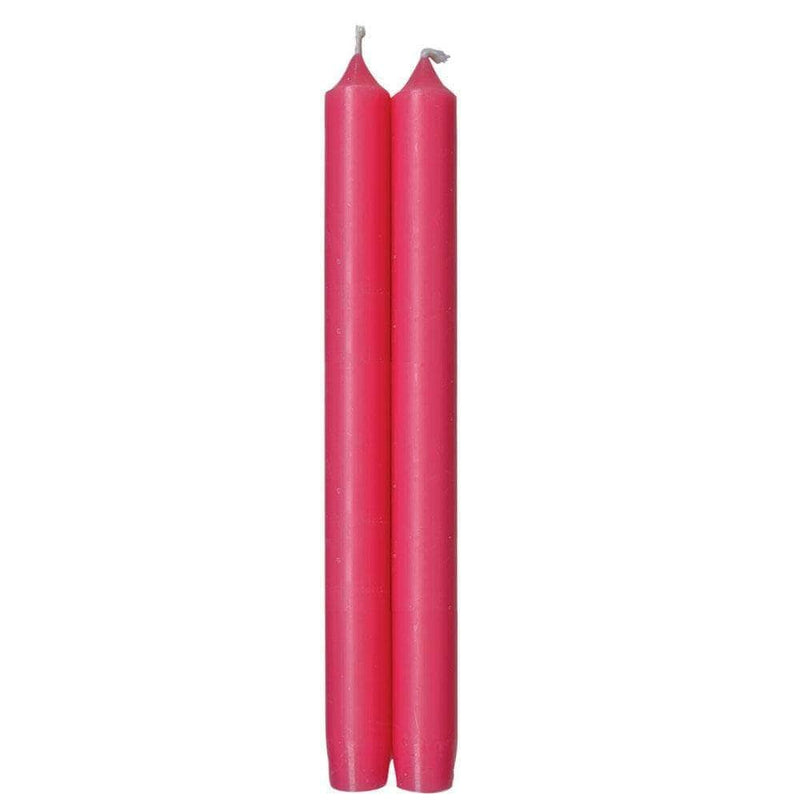 caspari Straight Taper 10" Candles in Berry - 2 Candles Per Package 6 Packages Included