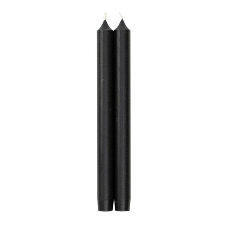 caspari Straight Taper 10" Candles in Black - 4 Candles