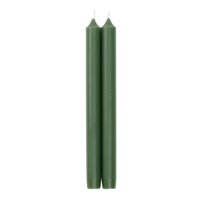 caspari Straight Taper 10" Candles in Hunter Green - 4 Candles