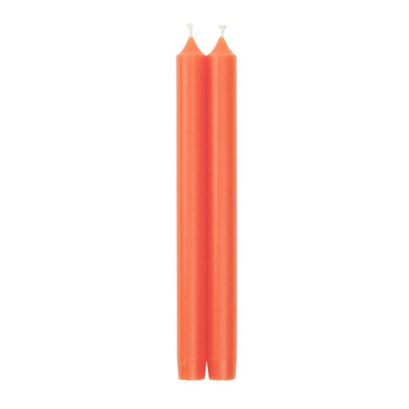 caspari Straight Taper 10" Candles in Orange - 2 Candles Per Package