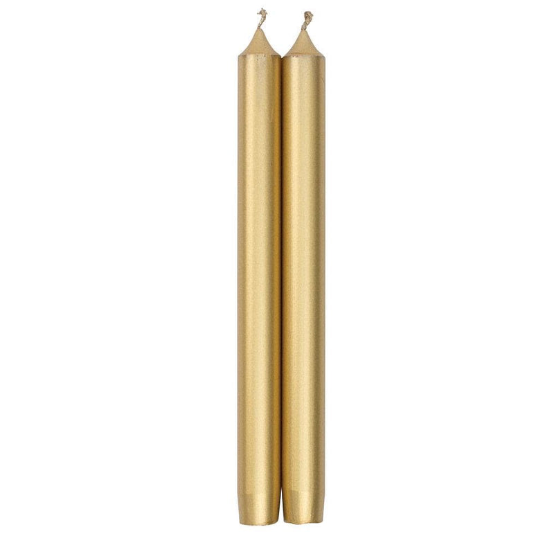 caspari Straight Taper 12" Candles in Gold - 4 Candles
