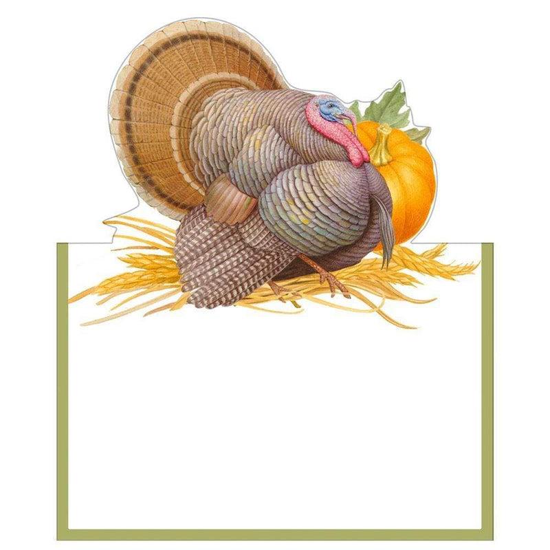 Caspari Thanksgiving Harvest Die-Cut Place Cards - 8 Per Package