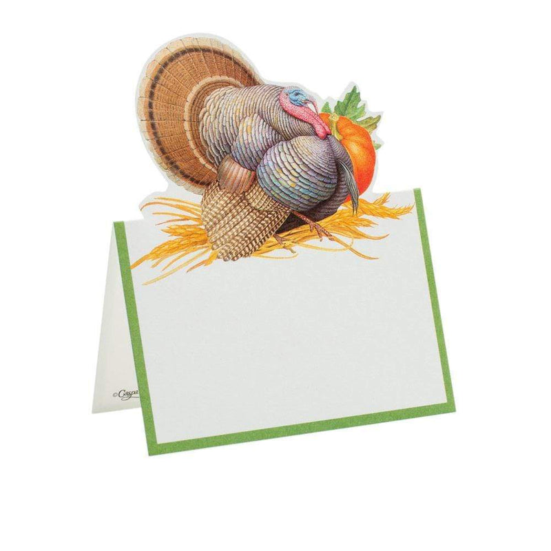caspari Thanksgiving Harvest Die-Cut Place Cards - 8 Per Package