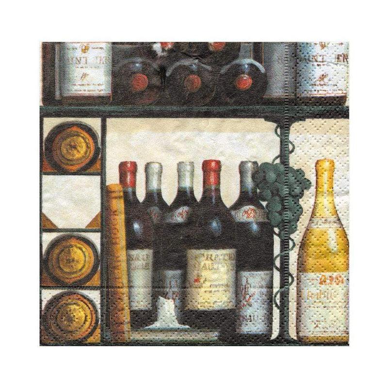 caspari The Wine Cellar Paper Luncheon Napkins - 20 Per Package