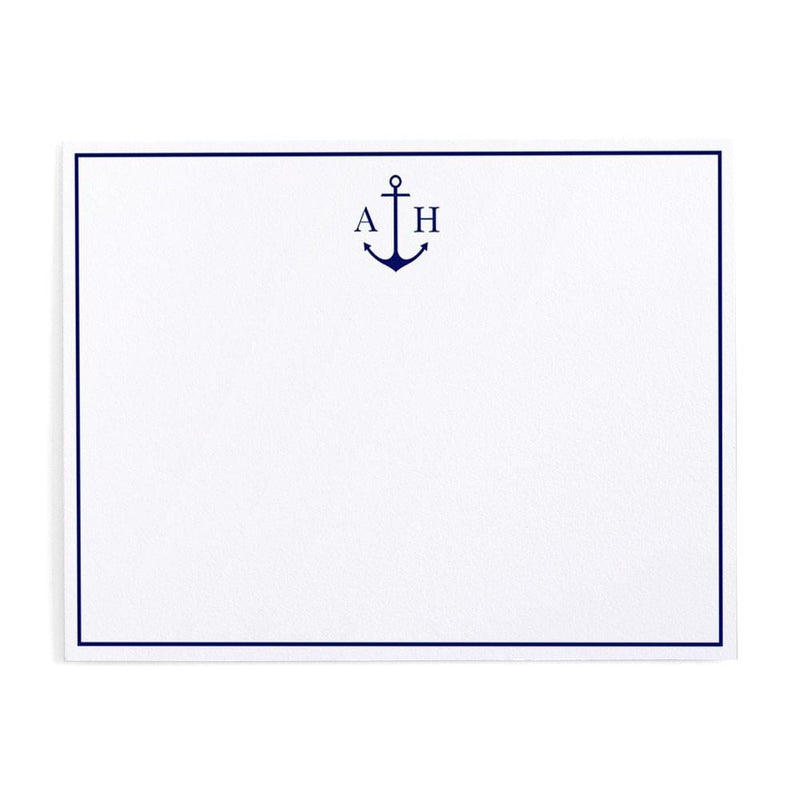 caspari Thin Inner Border Personalized Correspondence Cards