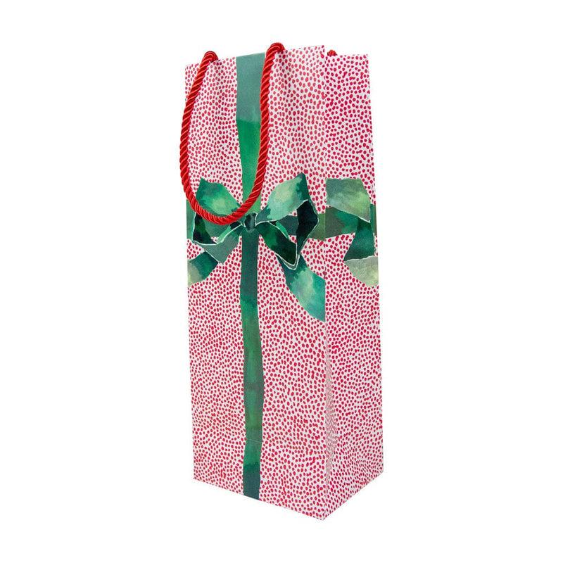 caspari Tied With A Bow Wine & Bottle Gift Bags - 1 Each