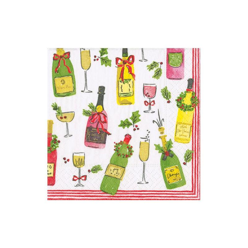 caspari Tipsy And Toasty Boxed Cocktail Napkins - 40 Per Box