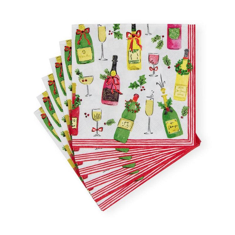 Caspari Tipsy And Toasty Cocktail Napkins - 20 Per Package
