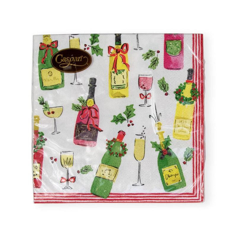 Caspari Tipsy And Toasty Cocktail Napkins - 20 Per Package