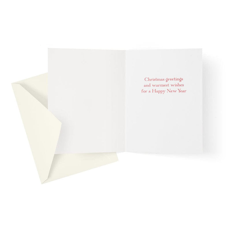 Caspari Topiary Stag Boxed Christmas Cards - 15 Cards & 15 Envelopes