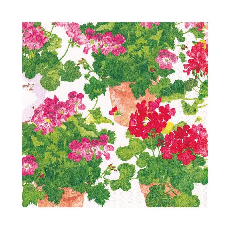 caspari Trailing Geranium Luncheon Napkins - 20 Per Package