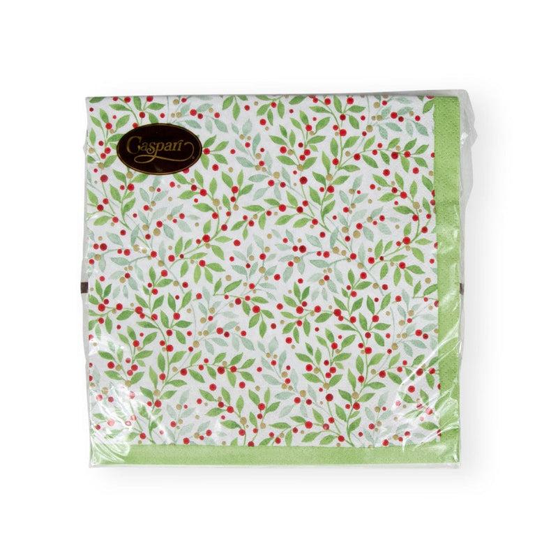 Caspari Twining Greenery Paper Luncheon Napkins - 20 Per Package
