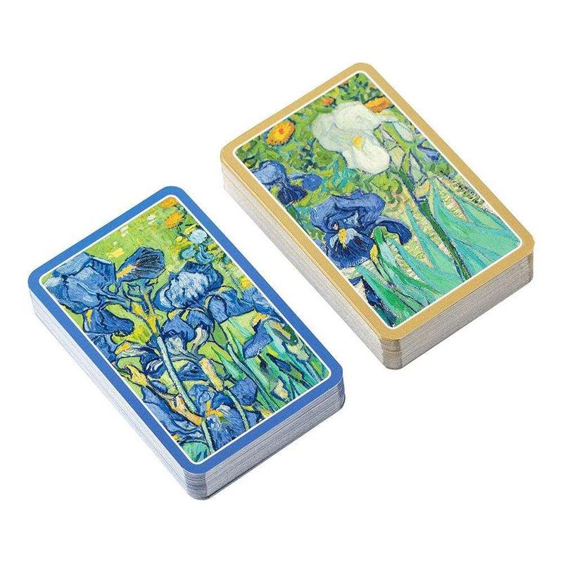 caspari Van Gogh Irises Large Type Playing Cards - 2 Decks Included