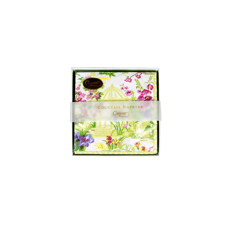 Caspari Wedding Gazebo Boxed Cocktail Napkins - 40 Per Box