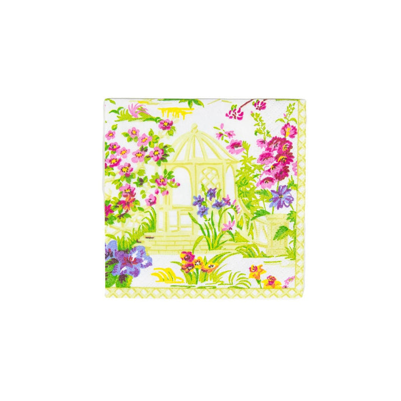 Caspari Wedding Gazebo Cocktail Napkins - 20 Per Package