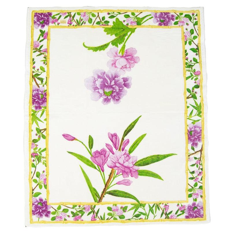 Caspari Wellington Ivory Guest Towel Napkins - 15 Per Package