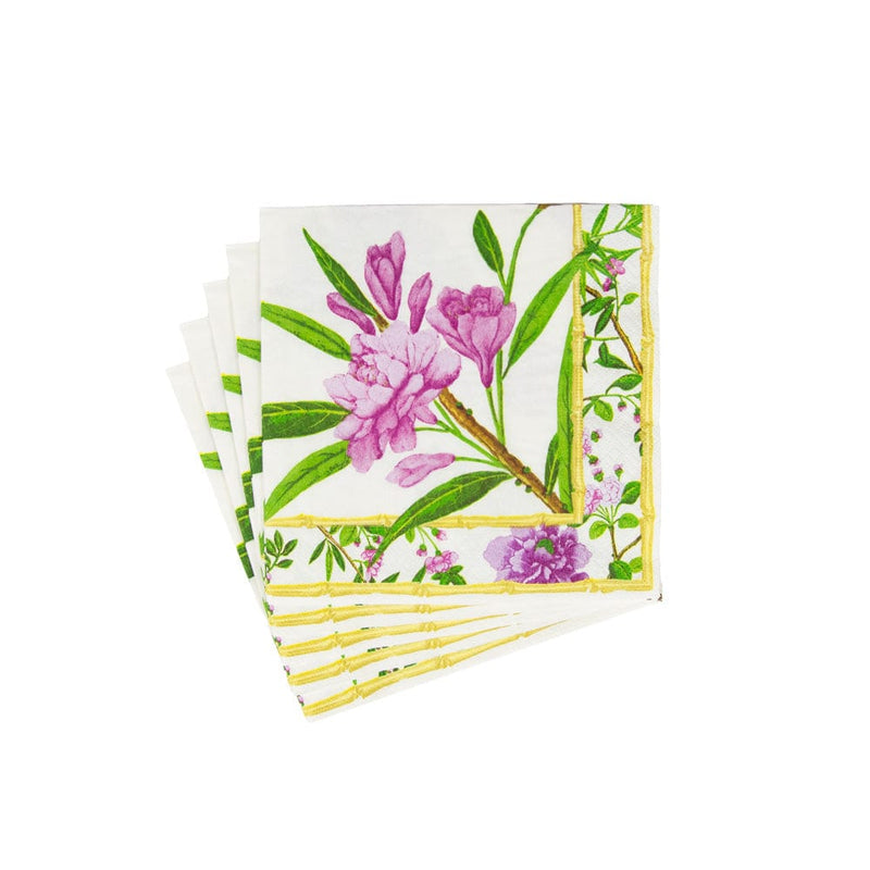 Caspari Wellington Ivory Luncheon Napkins - 20 Per Package