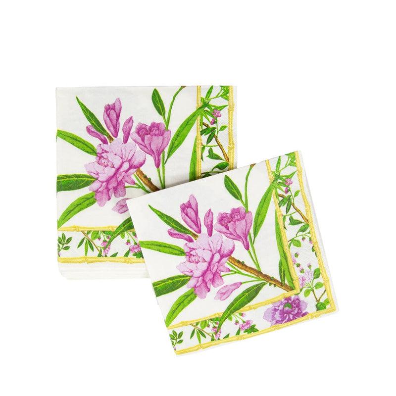 Caspari Wellington Ivory Luncheon Napkins - 20 Per Package
