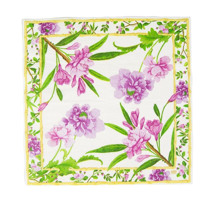 Caspari Wellington Ivory Luncheon Napkins - 20 Per Package