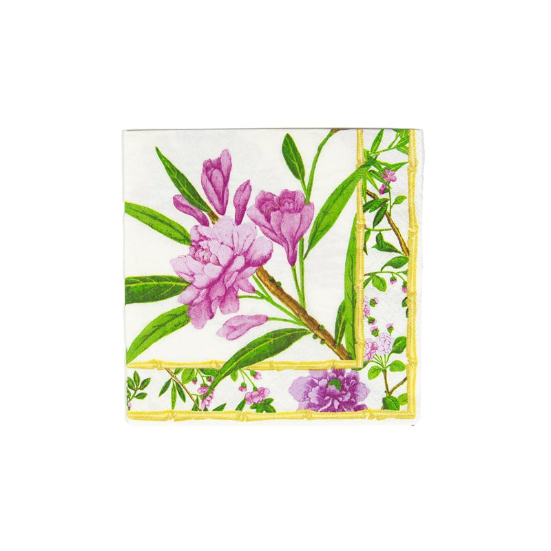 Caspari Wellington Ivory Luncheon Napkins - 20 Per Package