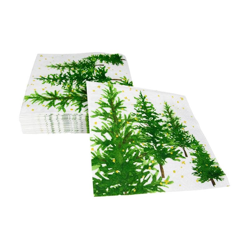Caspari White Christmas Luncheon Napkins - 20 Per Package