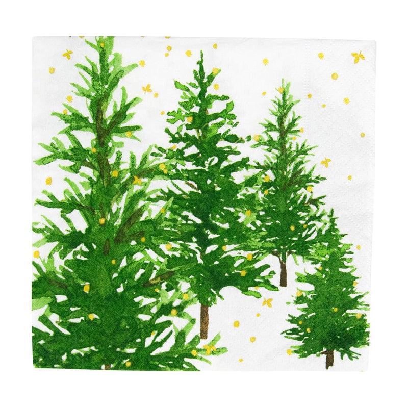 caspari White Christmas Luncheon Napkins - 20 Per Package