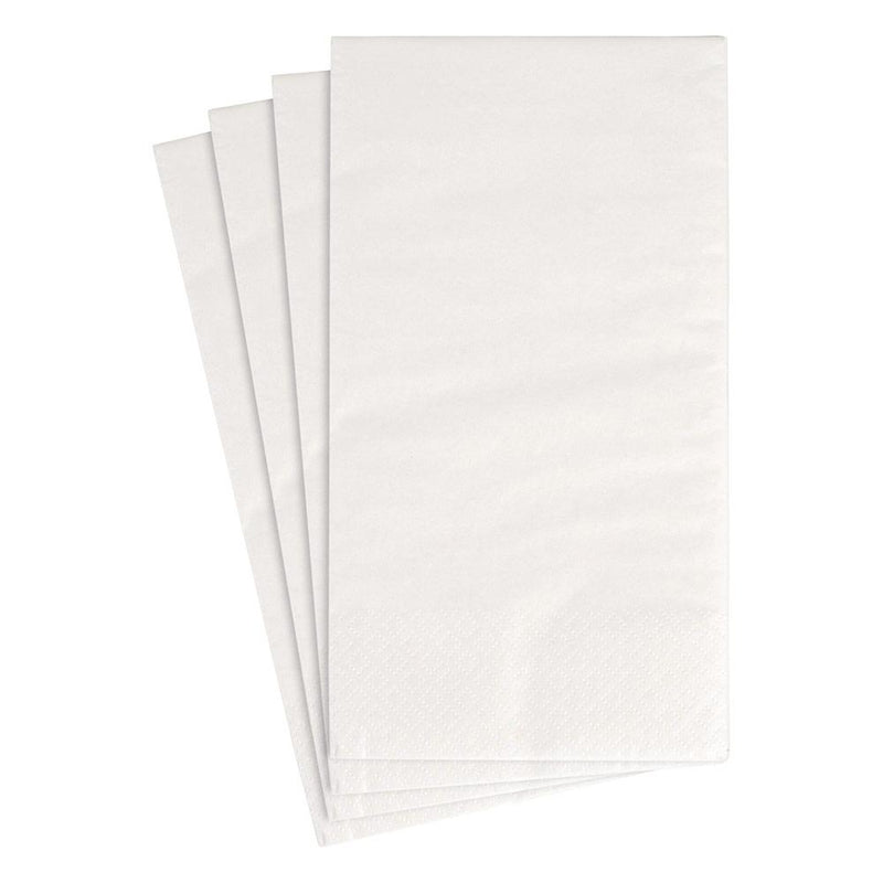 Caspari White Pearl Paper Guest Towel Napkins - 15 Per Package