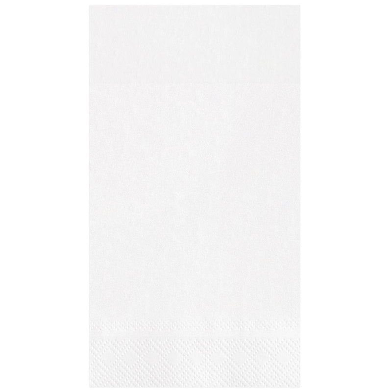 caspari White Pearl Paper Guest Towel Napkins - 15 Per Package